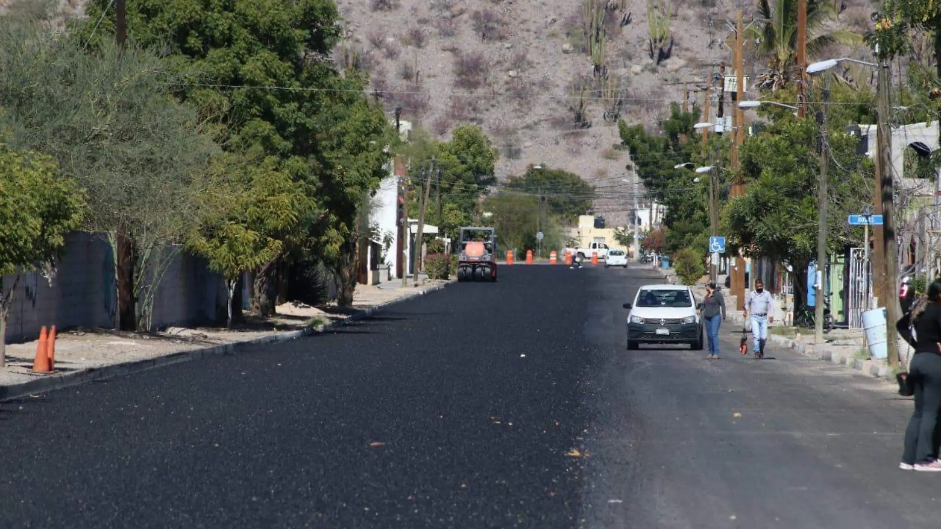 Calle obra pavimentacion